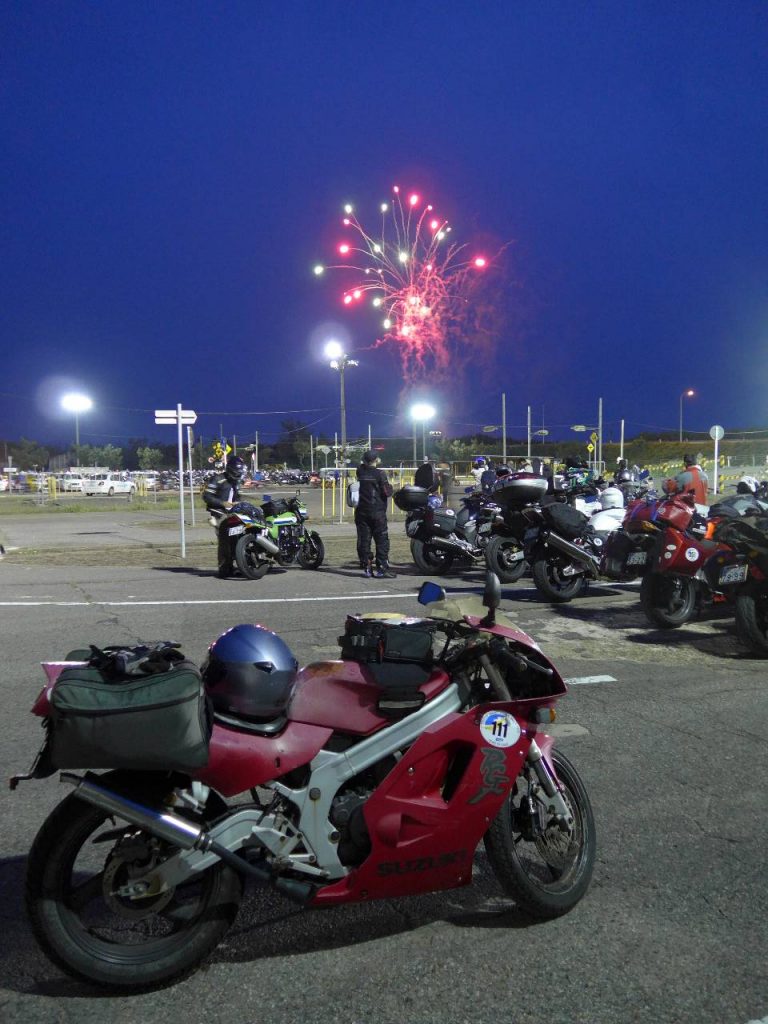 SSTR 2016 の終了を告げる花火
