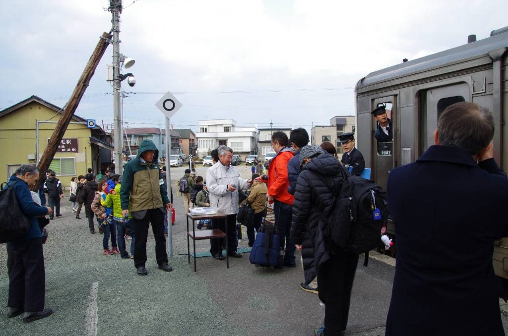 増毛駅・臨時改札
